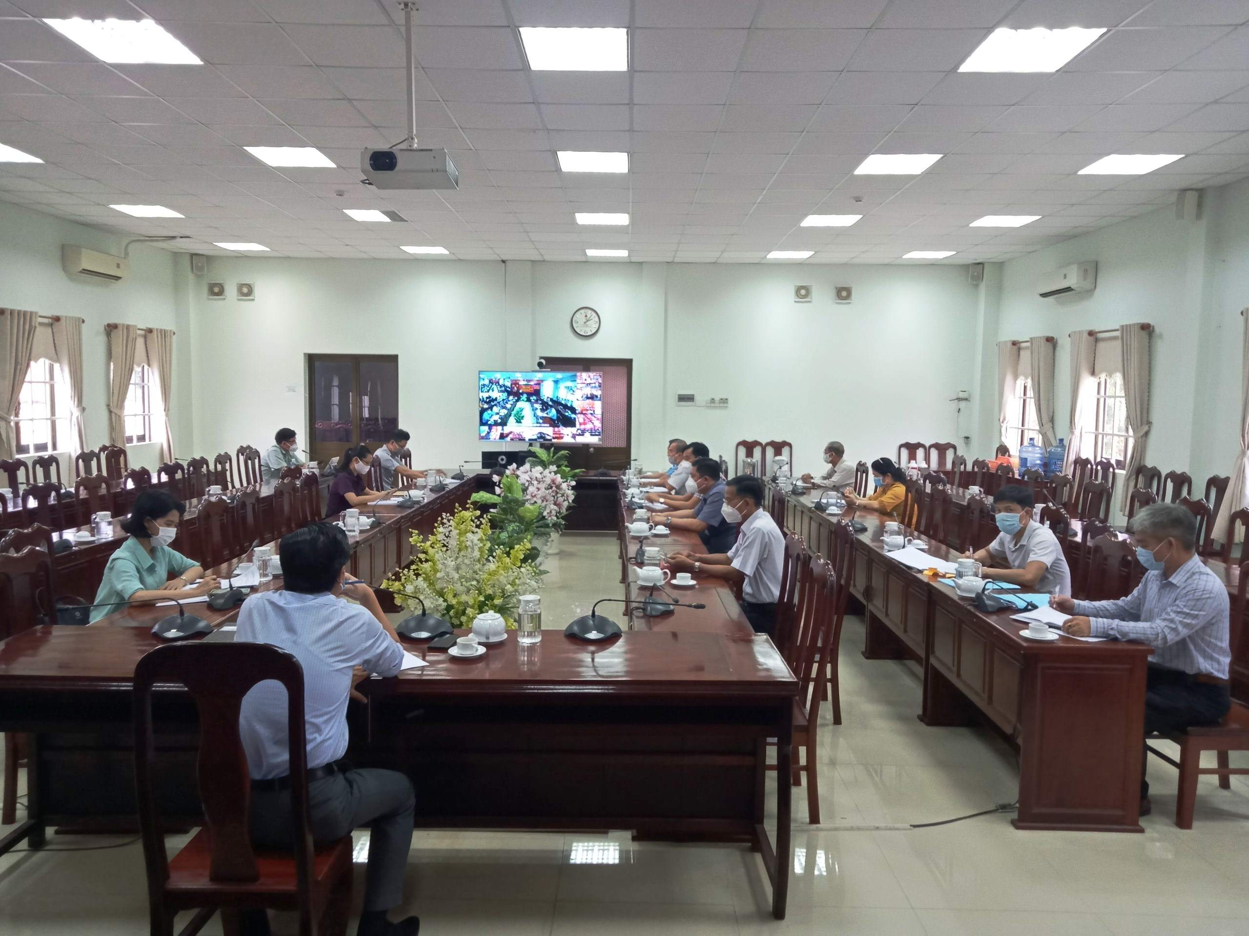 Huyện Dương Minh Châu:  Triệu tập hội nghị giao ban khối Đảng- Đoàn thể 9 tháng năm 2021